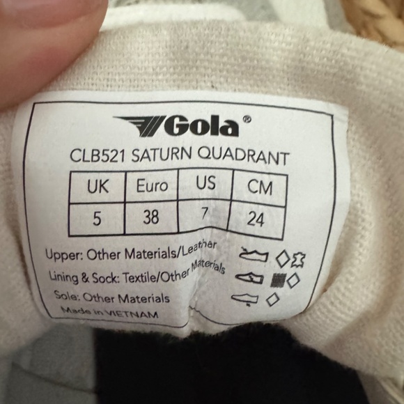 Gola Saturn Quadrant Chunky Sneaker White Black 7 - Picture 5 of 6